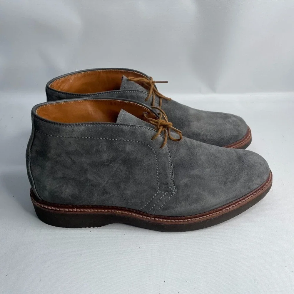 Men's‎ Alden New England 1592L Chukka Boot (Lead Gray Suede) 12 C/3